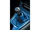 Renault Laguna. Отделанная «под карбон» ручка КПП сама излучает свет. Естественно, синий.