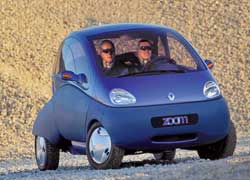 2,65-метровый опытный электромобиль Zoom впервые представлен на Парижском автосалоне 1992 года.