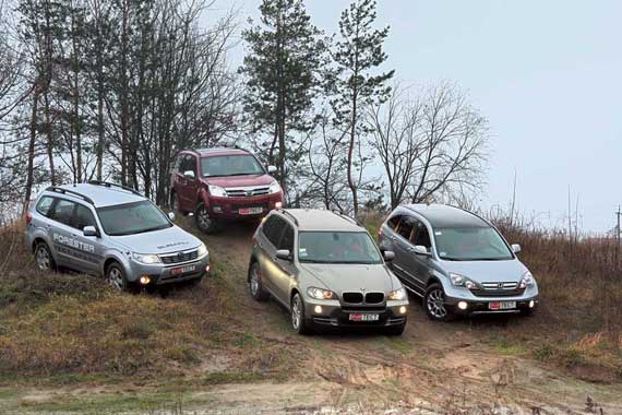 BMW Х5, Great Wall Hover, Honda CR-V, Subaru Forester