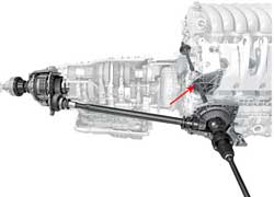 Чтобы сделать конструкцию трансмиссии компактнее, у полноприводных версий Panamera 4S и Turbo полуось пришлось пропустить через блок цилиндров. 