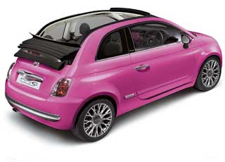 Fiat 500 Pink 
