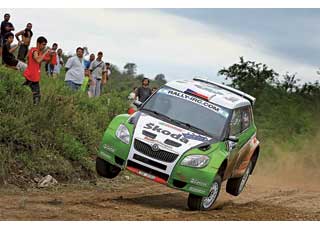 Вице-чемпион IRC 2009 года Ян&nbsp;Копецки пока позади напарников по команде, но впереди остальных конкурентов. 