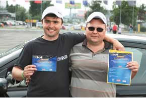 Первые финалисты конкурса «Лучший водитель Украины 2012» определились в Киеве – Олег Губский и Сергей Прилуцкий.
