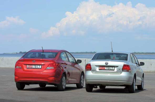 Hyundai Accent, VW Polo Sedan