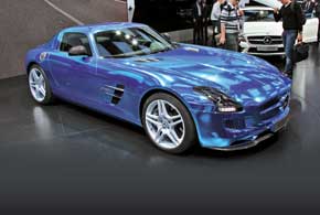 Суперкар Mercedes-Benz SLS AMG Coupe Electric Drive