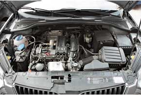 При впечатляющих характеристиках мотор Yeti имеет объем 1,2 л, а в газораспределительном механизме – всего по 2 клапана на цилиндр. 