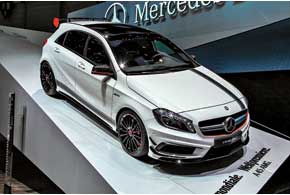 Самый резвый А-класс: Mercedes-Benz A45 AMG мощностью 360 л. с. разгоняется до «сотни» за 4,6 с.