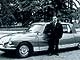 50 лет Citroёn DS. Анри Шапрон на фоне трехобъемного DS 21 Majesty. Именно из-под кисти его дизайнеров вышли универсалы, кабриолеты, купе и седаны DS.