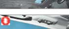 Peugeot 407 SW. Повернув ручку управления электроприводом (1), можно сдвинуть шторку (2) и открыть панорамную крышу (3).