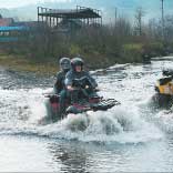 Карпатский рейд. Любая из моделей BRP легко форсирует горные реки.