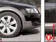 Audi А6 аllroad quattro. Дорожный просвет машины может меняться на 60 мм – от 125 (1) до 185 мм (2). На то, чтобы поднять автомобиль в максимально высокое положение, у пневмоподвески уходит около 10 секунд.
