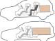 Чтобы при экстренном торможении груз в багажнике не стал источником удара о сиденье, его следует плотно придвигать к спинке. Более тяжелый груз нужно размещать ближе к спинкам сидений, а более легкий – ближе к задней части. 
