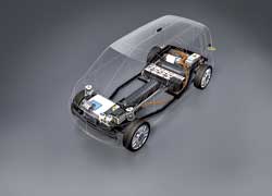 Концепт развивает 120 км/ч, а на разгон до 100 км/ч требуется 13,7 с.