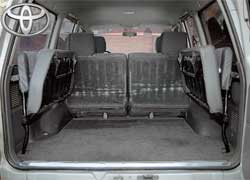 Грузовые отсеки Land Cruiser 80 и Pajero практически одинаковы. 