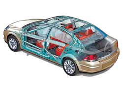 В краш-тестах EuroNCAP хэтчбек Astra H заработал 5 звезд, а кузов седана сделали еще прочнее. 