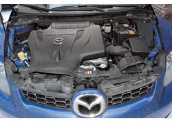 Турбированная 2,3-литровая «четверка» с промежуточным охлаждением и системой непосредственного впрыска топлива DISI – Direct Injection Spark Ignition – позаимствована у Mazda6 MPS. 