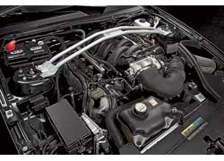 Ford Motor Co. в четвертый раз подряд получает приз за 4,6-литровый мотор, устанавливаемый на модификации модели «Мустанг» (GT, Shelby GT и Bullitt 2008 модельного года). Классический V8, несмотря на меньший объем (предшественник – 4,9 л) продолжает впечатлять и звуком выхлопа и своими «мускулами», под которыми «спрятаны» 319 лошадиных сил.
