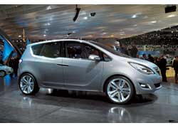 В арсенале Opel Meriva Concept – распашные двери и нетривиальная внешность.