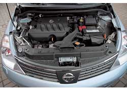 Самый мощный двигатель, предлагаемый для Nissan Tiida, имеет объем 1,8 литра и мощность 126 л. с.