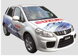 На базе популярного кроссовера SX4 инженеры японской компании Suzuki подготовили концептуальную версию, работающую от водородных топливных элементов.