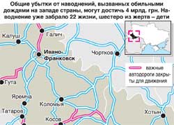 Последствия наводнения на Западной Украине