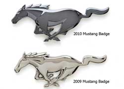 Новый логотип, который Ford подготовил для будущего Mustang 2010