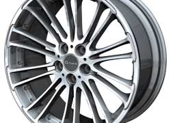 Любители автомобилей BMW могут приобрести диск Silverstone Diamond от компании G-Power. Дизайн модели разработан с учетом ее оптимального и гармоничного сочетания с обликом новых баварских машин. 