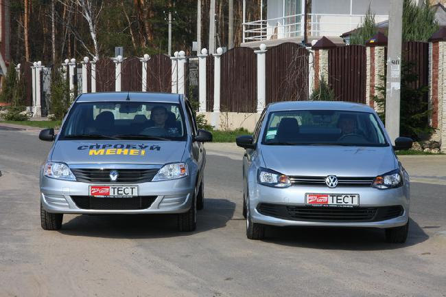 Renault Logan  VW Polo Sedan