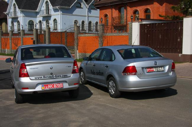 Renault Logan  VW Polo Sedan