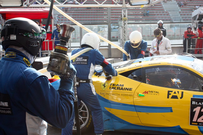 Team Ukraine racing with Ferrari