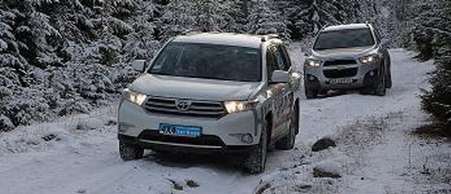 В горы зимой на Toyota