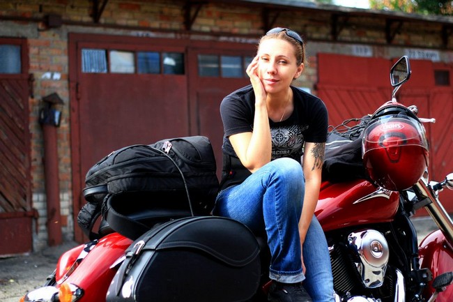 Анна Гречишкина совершит кругосветное путешествие на мотоцикле