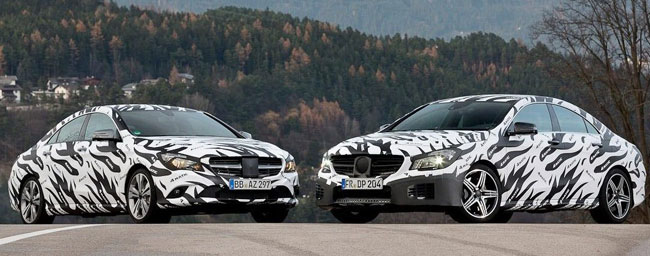 прототипы Mercedes CLA 45 AMG и Mercedes CLA