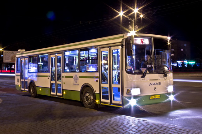 Автобусы ЛиАЗ в Черкассах