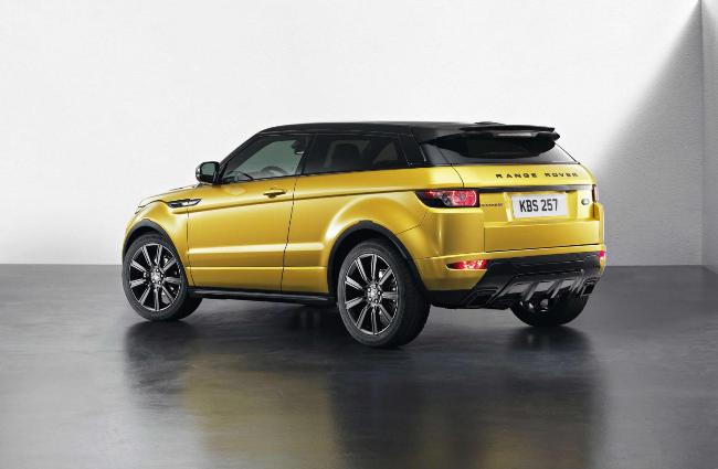 Желтый кроссовер Range Rover Evoque Sicilian Yellow Limited Edition