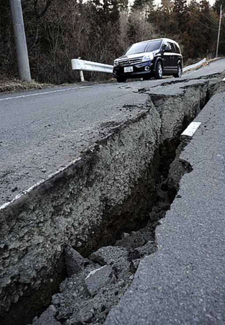 землетрясение в Японии,остановка производства