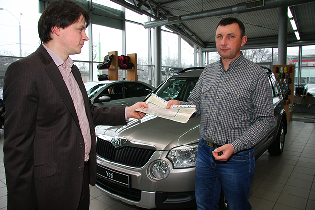 Победитель розыгрыша призов Всеукраиской акции «Автомобиль года в Украине 2014»