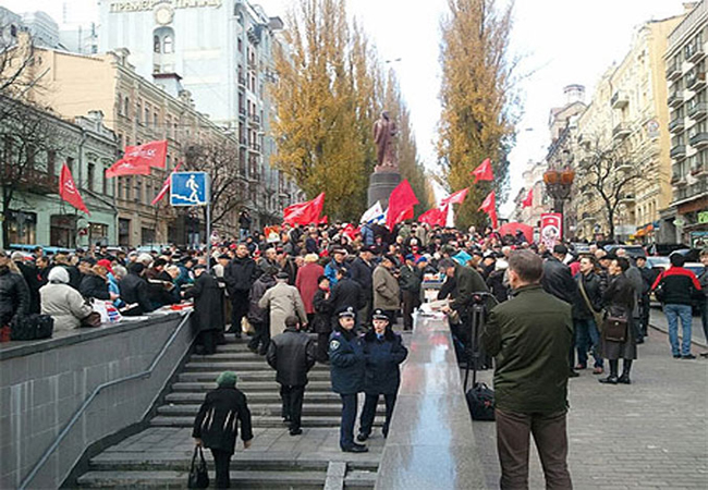 Центр Киева перекроют митинги