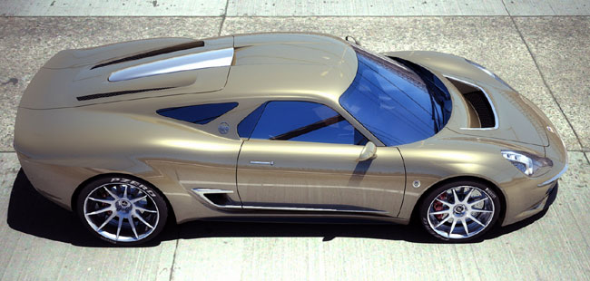 Итальянский суперкар ATS 2500 GT (скетч)