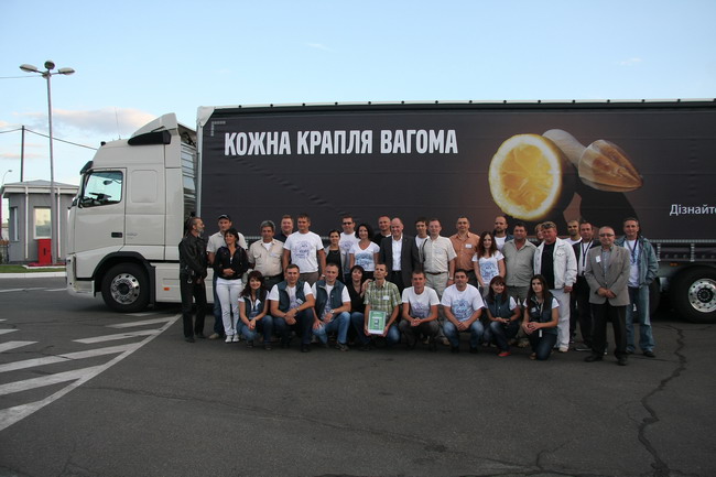 В Украине объявлен победитель по экономичному вождению на грузовиках Volvo