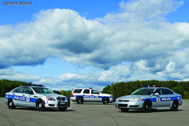 Марка Chevrolet предлагает наиболее широкий ассортимент машин для полиции