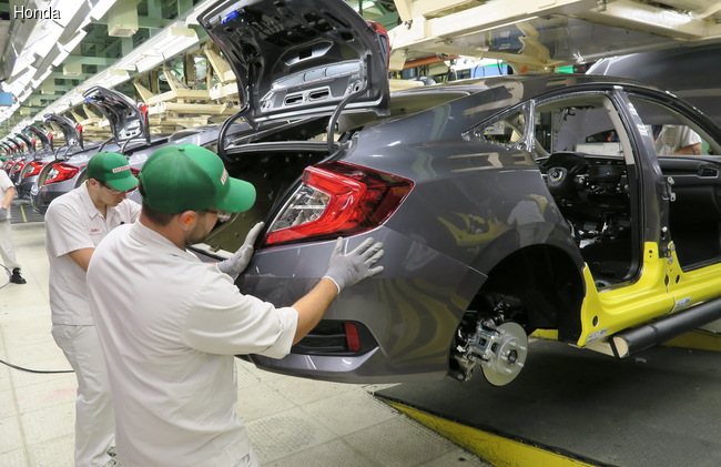 Honda Civic 10-го поколения запущен в производство