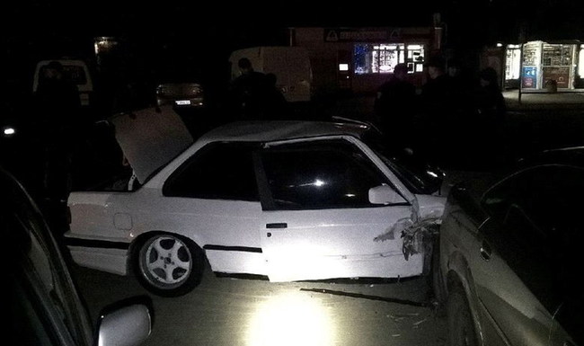 Пьяный за рулем разбил пять машин в Одессе