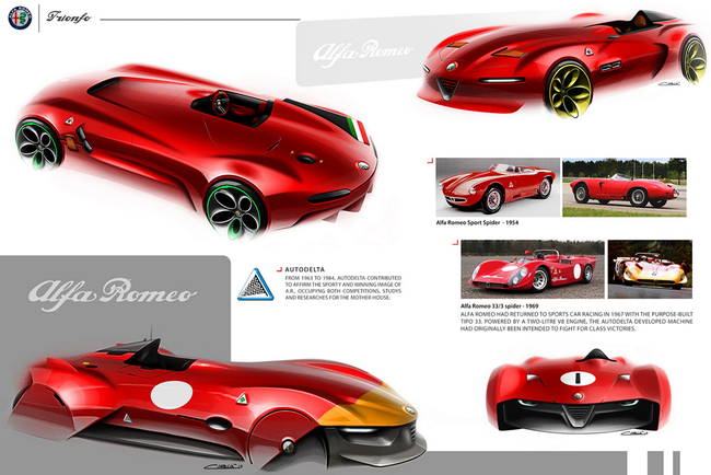 Итальянский дизайнер подготовил проект уникальной Alfa Romeo